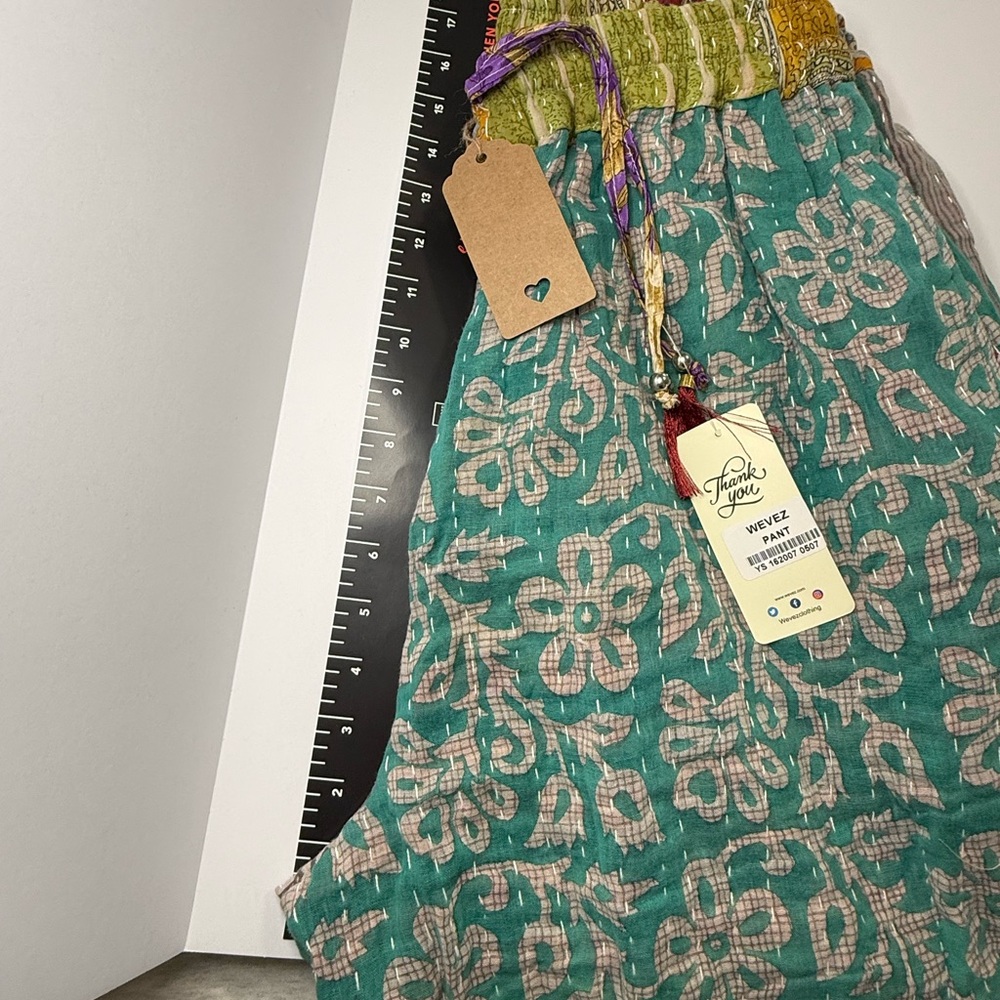 Kantha pants. Free size. NWT BOHO - Picture 8 of 11